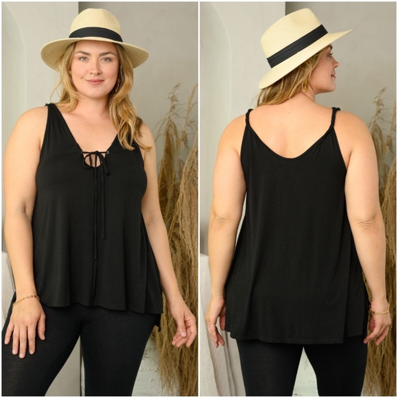 TWISTED STRAP TANK TOP - Picture 1 of 4
